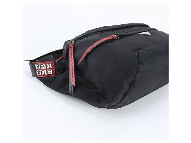 Sac bandoulière 2-Way Prada Tessuto Nylon avec logo triangle - vue 6