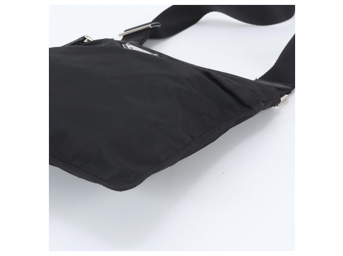 Prada Tessuto Nylon Triangle Logo BT0420 Leather Shoulder Bag - view 4