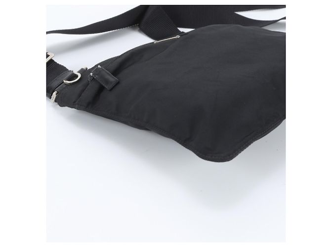 Prada Tessuto Nylon Triangle Logo BT0420 Leather Shoulder Bag - view 6