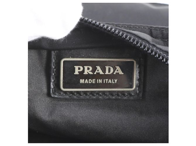 Prada Tessuto Nylon Triangle Logo BT0420 Leather Shoulder Bag - view 8