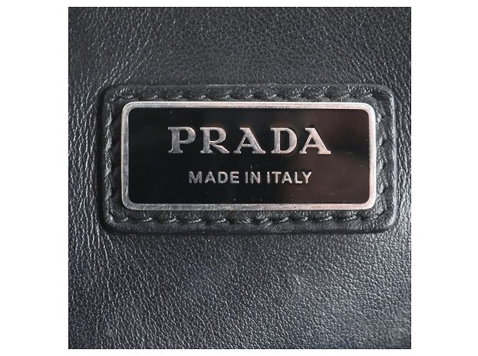 Pochette Prada en cuir Saffiano avec logo triangle - vue 8