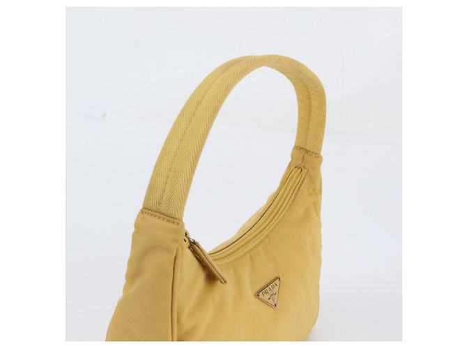 Sac à épaule Prada Tessuto Nylon avec logo triangle - vue 2