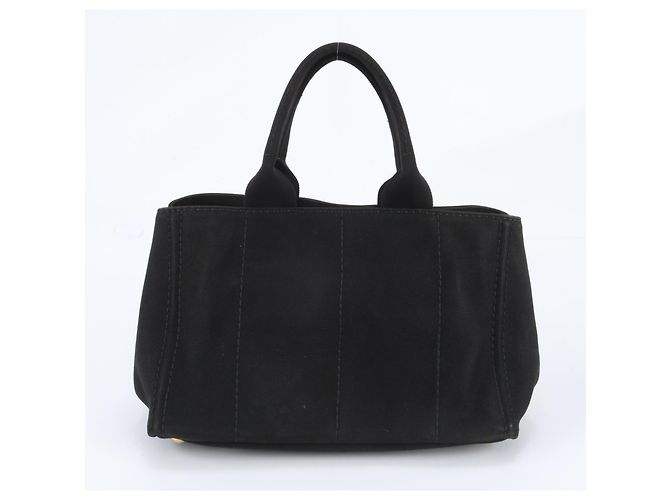 Prada Canapa Triangle Logo Tote Bag - view 3