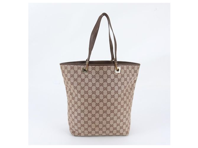 Gucci GG Canvas Leder Tote Bag - Ansicht 3