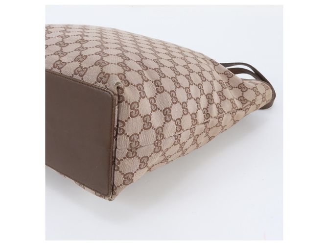 Gucci GG Canvas Leder Tote Bag - Ansicht 4