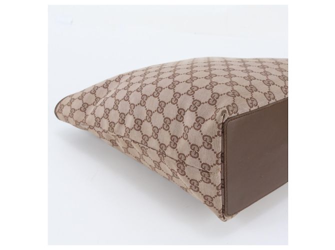 Gucci GG Canvas Leder Tote Bag - Ansicht 6