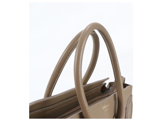 Céline Saco Tote Celine Luggage Micro Shopper em couro - vista 2