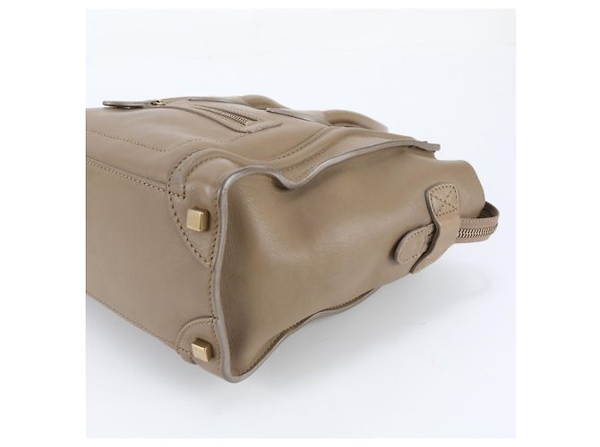 Céline Saco Tote Celine Luggage Micro Shopper em couro - vista 4