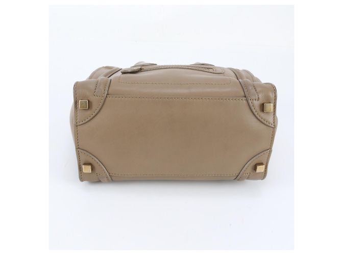 Céline Saco Tote Celine Luggage Micro Shopper em couro - vista 5