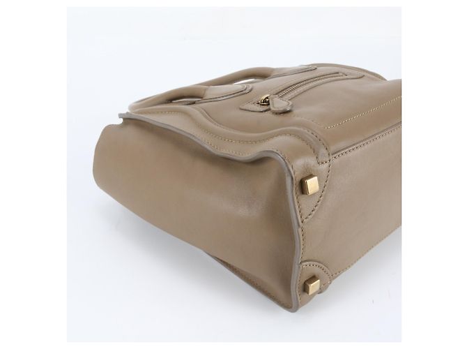 Céline Saco Tote Celine Luggage Micro Shopper em couro - vista 6