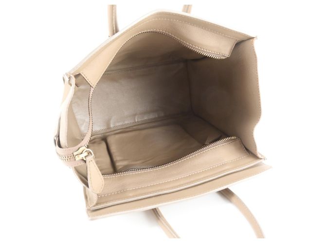 Céline Saco Tote Celine Luggage Micro Shopper em couro - vista 7