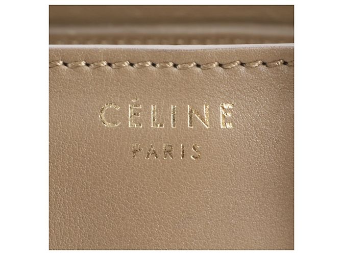 Céline Saco Tote Celine Luggage Micro Shopper em couro - vista 8