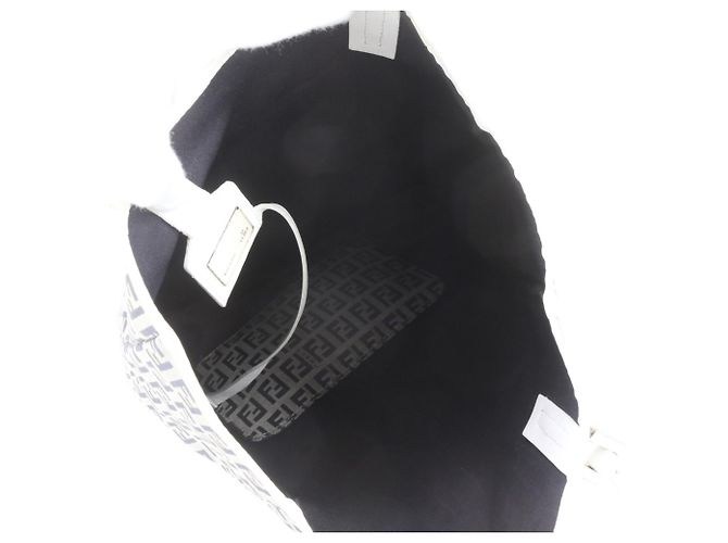 Fendi Zucchino FF Leder Canvas Tote Bag - Ansicht 7