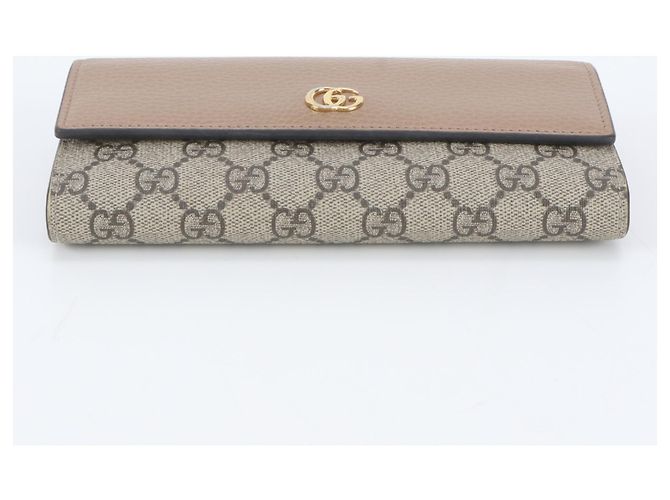 Gucci GG Supreme Marmont Leder-Langbrieftasche - Ansicht 4