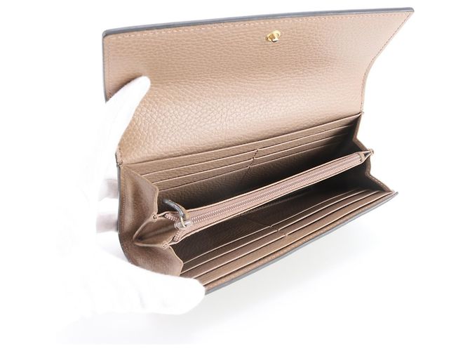 Gucci GG Supreme Marmont Leder-Langbrieftasche - Ansicht 6