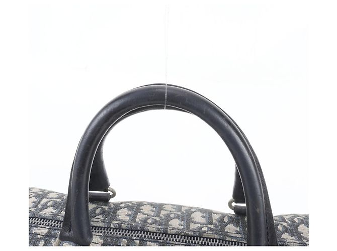 Borsa Boston Christian Dior Trotter in pelle e canvas - vista 2