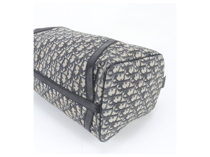 Borsa Boston Christian Dior Trotter in pelle e canvas - vista 5