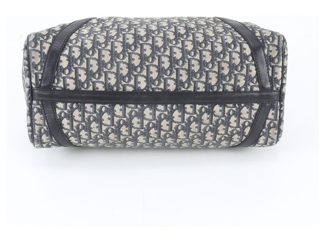 Borsa Boston Christian Dior Trotter in pelle e canvas - vista 6