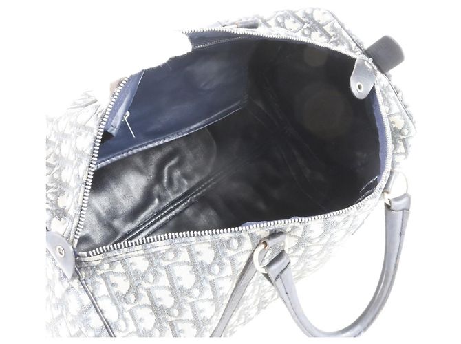 Borsa Boston Christian Dior Trotter in pelle e canvas - vista 7