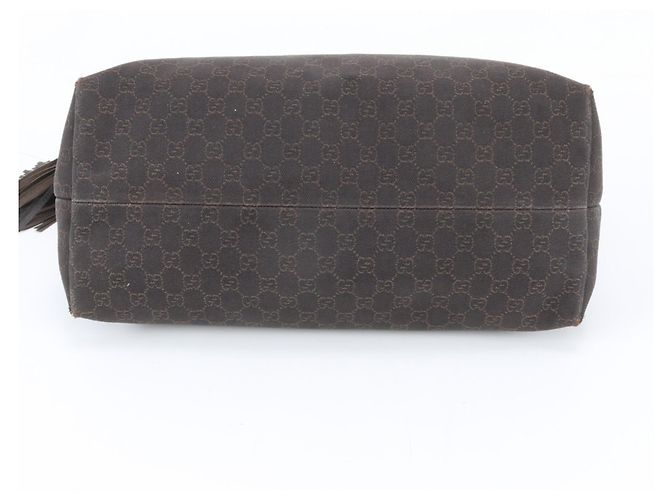 Bamboo Borsa Tote Gucci GG Canvas con nappina in bambù - vista 6