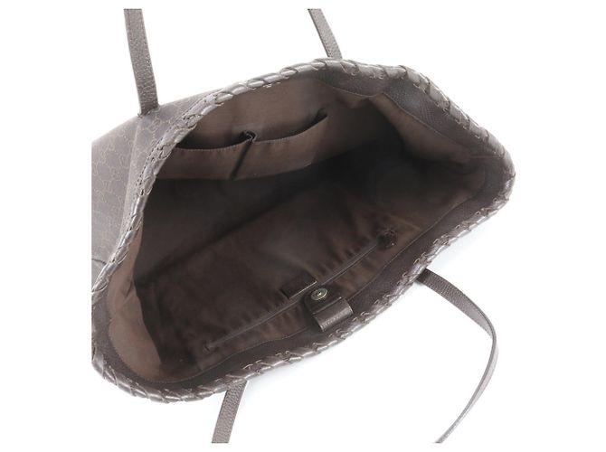 Bamboo Borsa Tote Gucci GG Canvas con nappina in bambù - vista 7