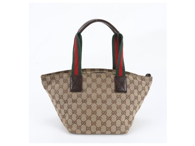 Saco Tote Gucci GG Canvas Sherry Line - vista 3