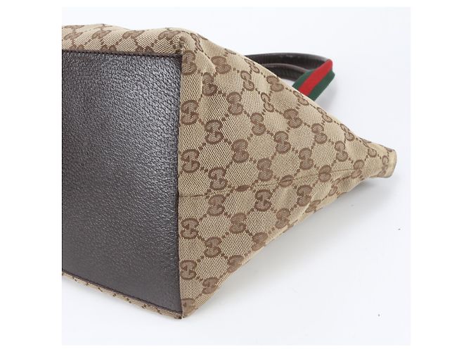 Saco Tote Gucci GG Canvas Sherry Line - vista 4
