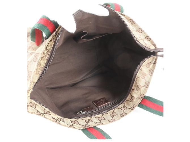 Saco Tote Gucci GG Canvas Sherry Line - vista 7