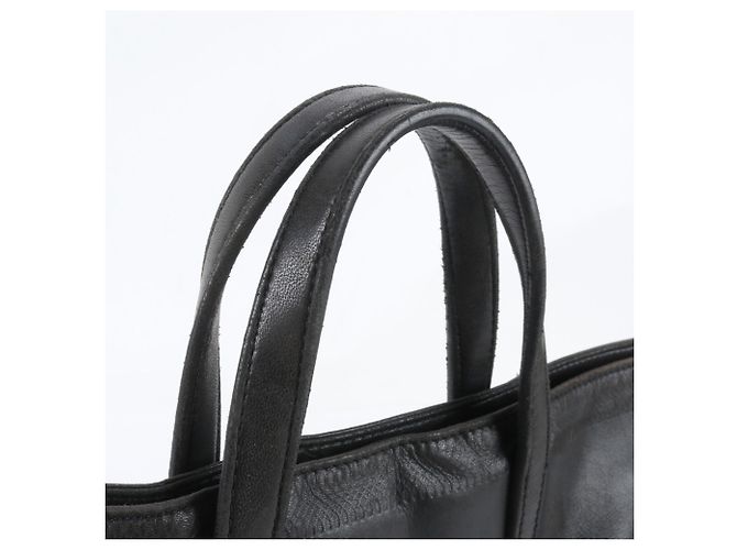 Saco de ombro tote Loewe em couro preto - vista 2