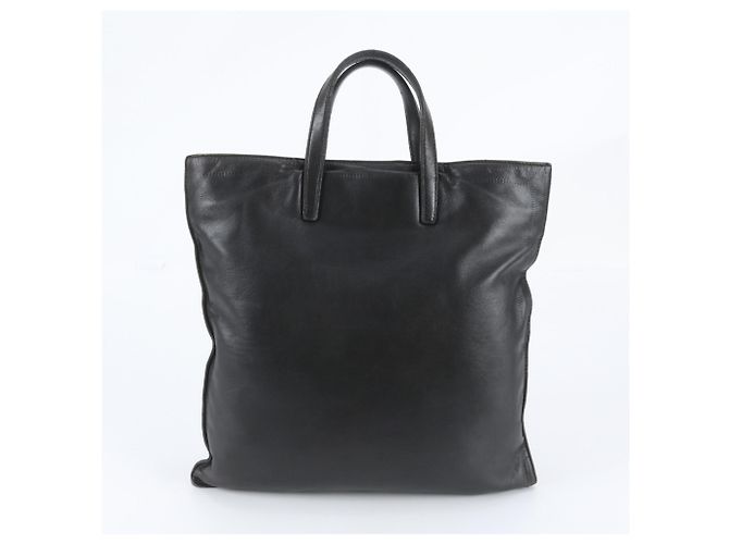 Saco de ombro tote Loewe em couro preto - vista 3