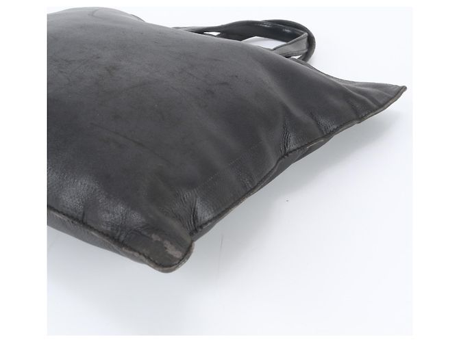 Saco de ombro tote Loewe em couro preto - vista 4