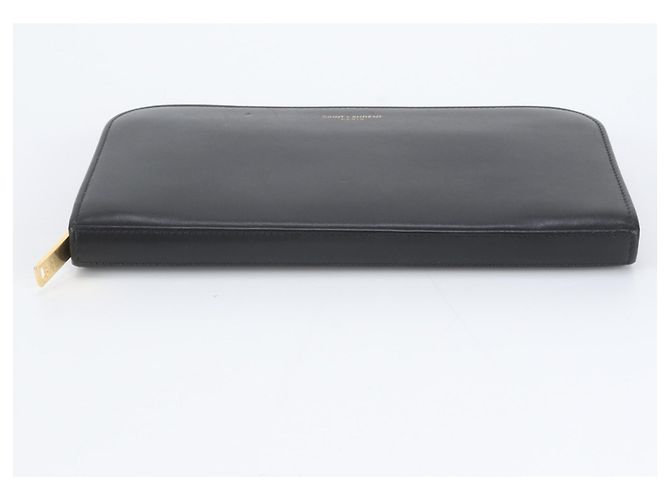 Yves Saint Laurent Leder-Langbrieftasche - Ansicht 4