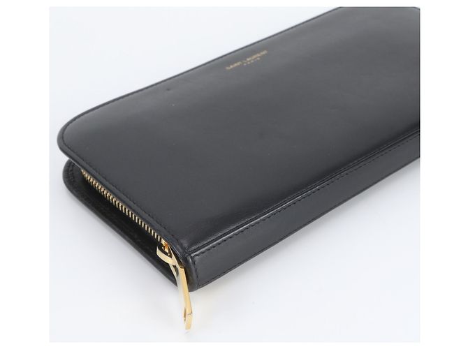 Yves Saint Laurent Leder-Langbrieftasche - Ansicht 5