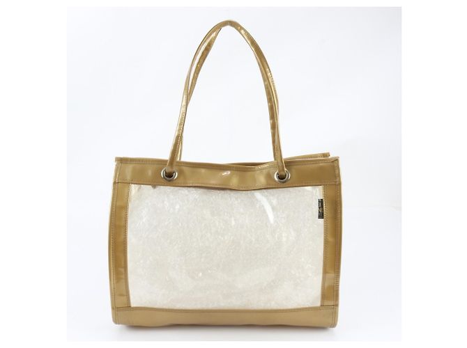 Borsa tote trasparente Fendi oro - vista 3
