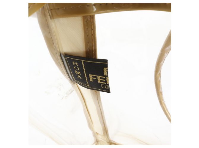 Borsa tote trasparente Fendi oro - vista 8