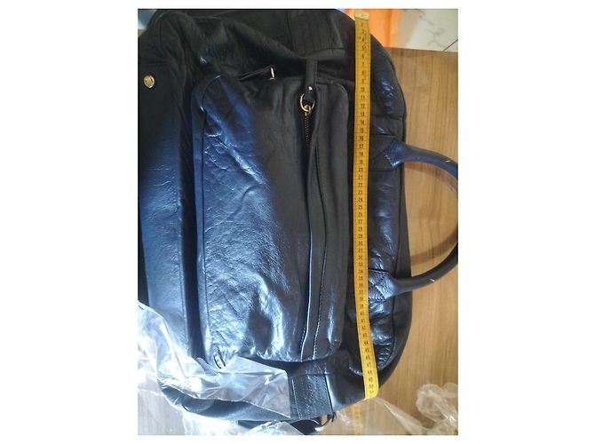 City Balenciaga Borsa a tracolla in pelle blu - vista 7