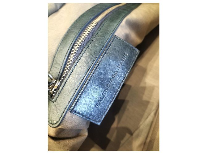 City Balenciaga Borsa a tracolla in pelle blu - vista 8