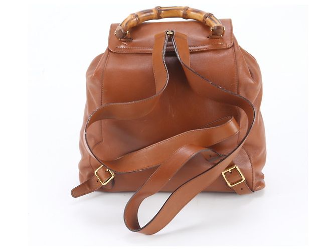 Zaino in pelle Bamboo Gucci da donna - vista 3
