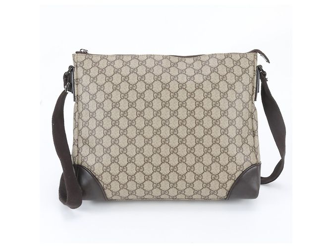 Borsa a tracolla Gucci GG Supreme in pelle - vista 3
