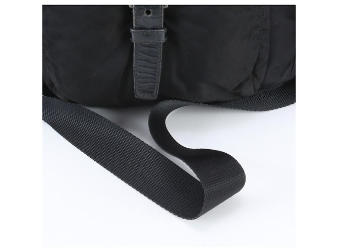 Borsa a tracolla in pelle e nylon Tessuto con logo triangolare Prada - vista 2