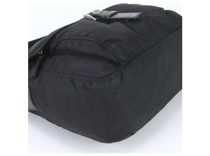 Borsa a tracolla in pelle e nylon Tessuto con logo triangolare Prada - vista 4