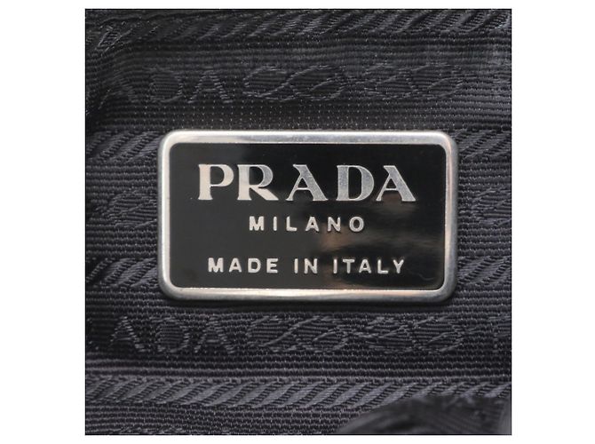 Borsa a tracolla in pelle e nylon Tessuto con logo triangolare Prada - vista 8