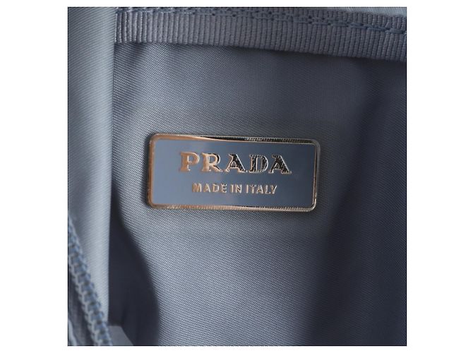 Borsa Boston Tote Prada in nylon Tessuto con logo triangolare e pelle - vista 8
