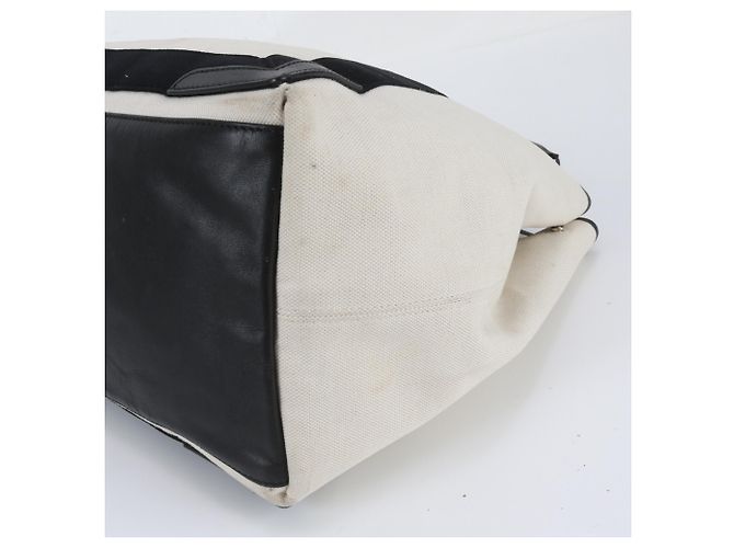 Borsa Tote Cabas Balenciaga in pelle blu navy - vista 4