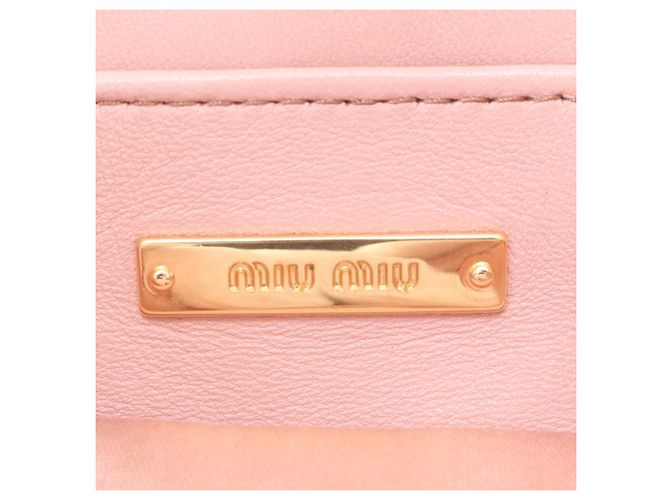 Bolsa de couro Miu Miu Matelassé Crystal Bijou - vista 10