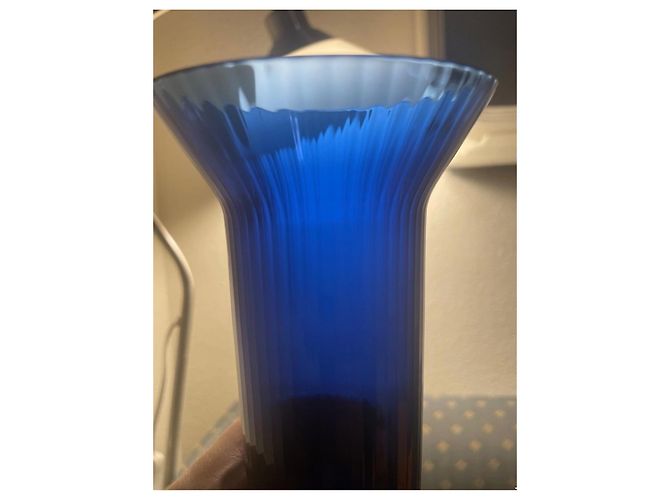 Hermès 6 Verres à eau Hermes Bleu Céruléen 9x15cm, Neufs - vue 10