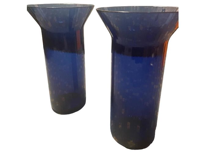 Hermès 6 Verres à eau Hermes Bleu Céruléen 9x15cm, Neufs - vue 2