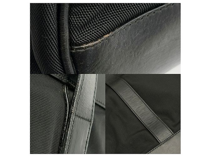Borsa Tote Gucci in nylon e pelle nera - vista 11