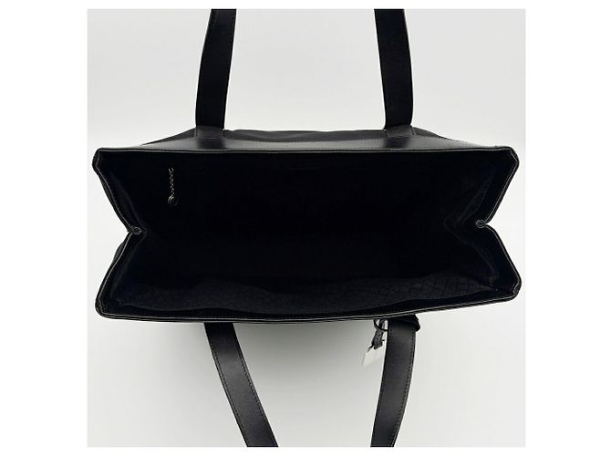 Borsa Tote Gucci in nylon e pelle nera - vista 14