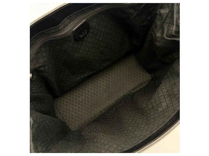 Borsa Tote Gucci in nylon e pelle nera - vista 15